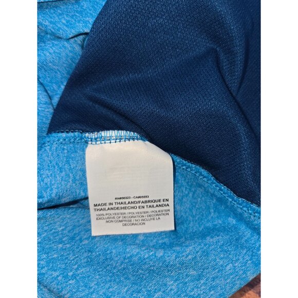 Nike Golf Tour Performance Dri-Fit Polo Shirt Large Blue Polyester Short Sleeve - Picture 6 of 8